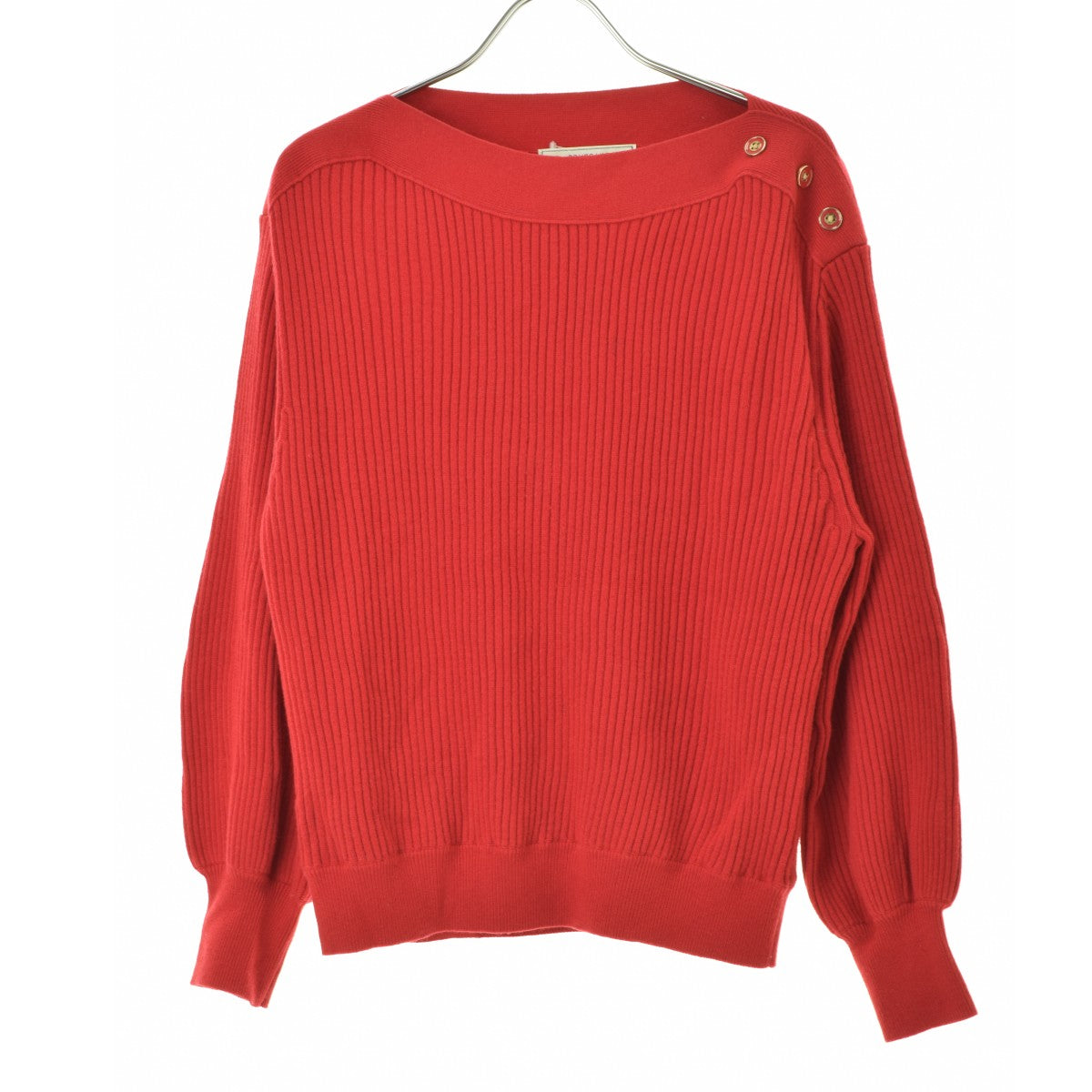 Rouge vif la cle ショルダーボタン リブ