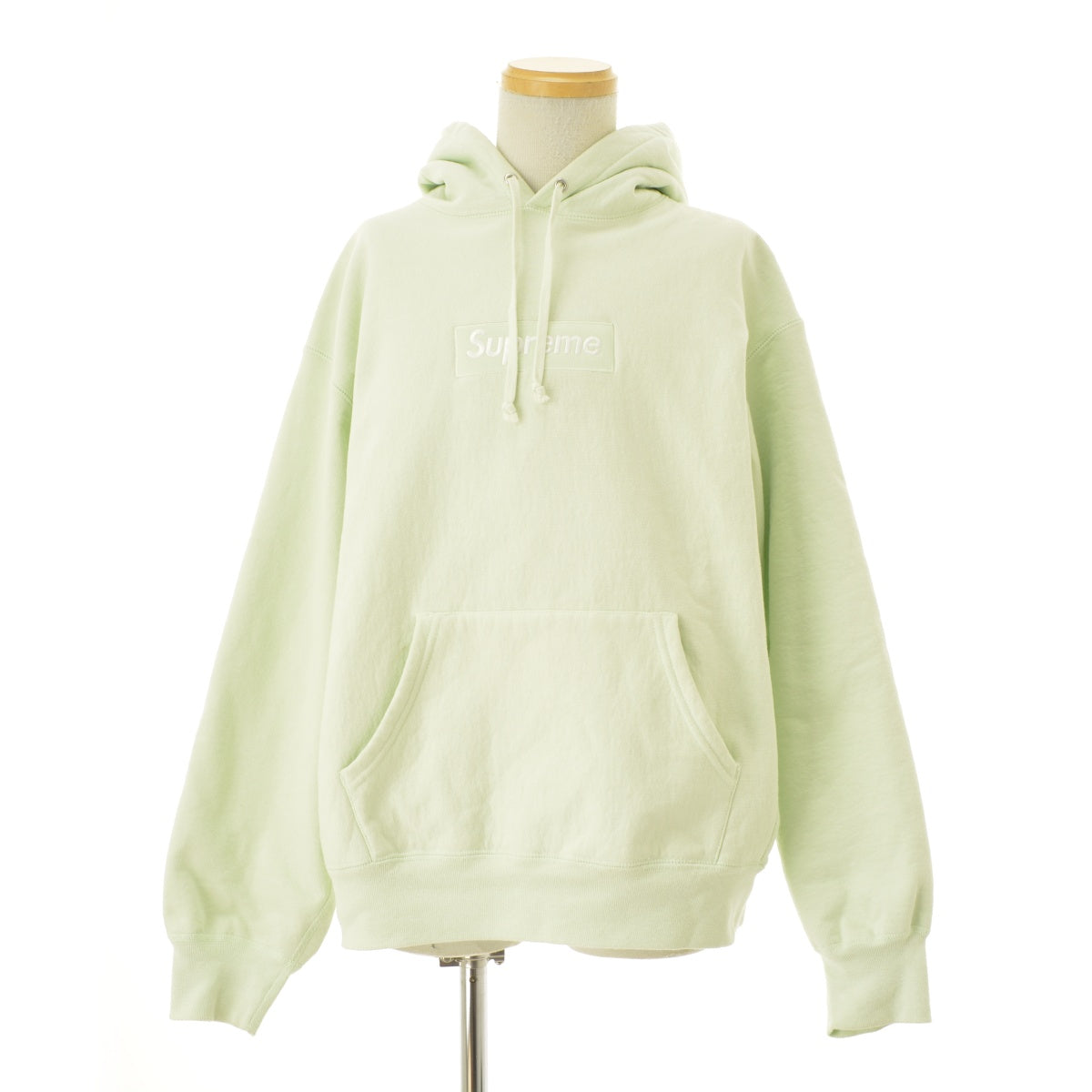 SUPREME 23AW Box Logo Hooded Sweatshirt Light Green ボックスロゴ