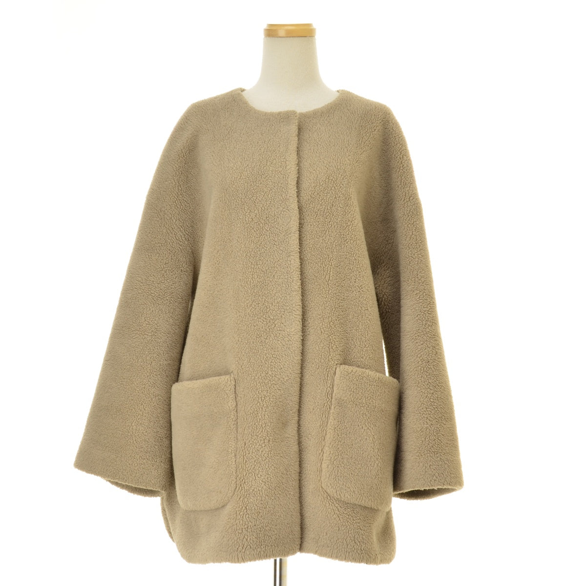 Mila Owen 19AW 09WFJ195103 ノーカラーシャツカーブボア