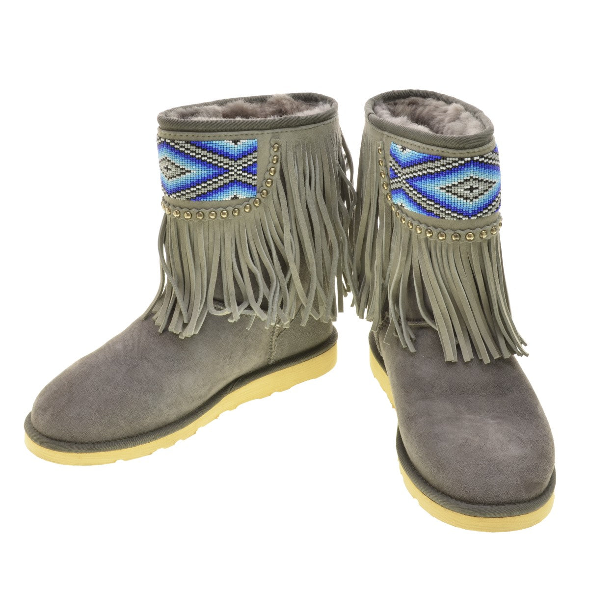 UGG SANTANA MERCURY フリンジビーズ カスタム CLASSIC SHORT クラシックショート