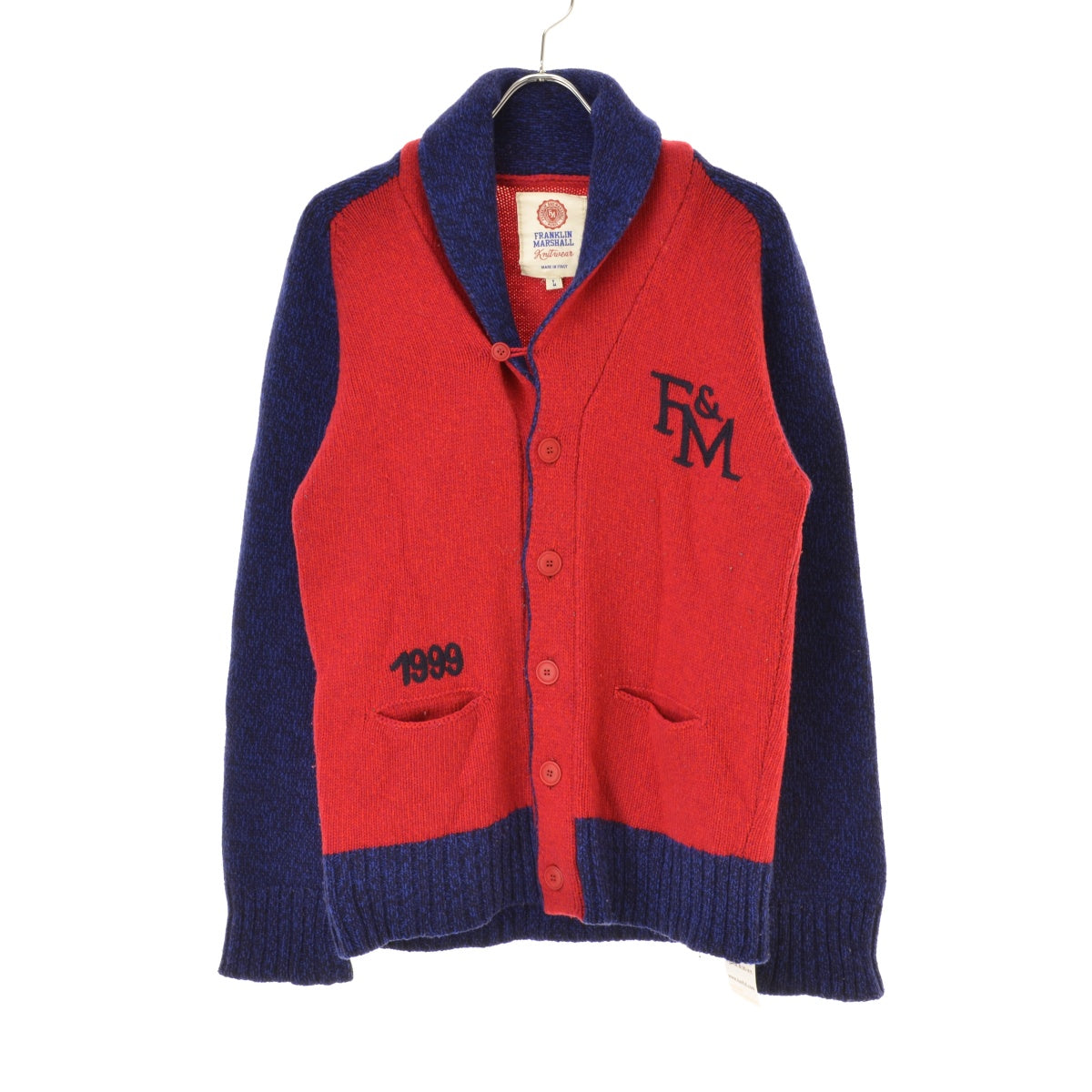 FRANKLIN&MARSHALL ショールカラーニット