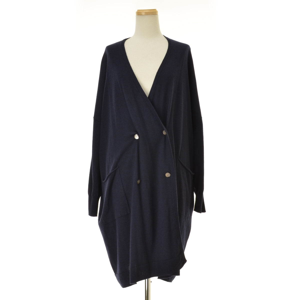 mizuiro-ind 4-220032 DOUBLE BREASTED WIDE CARDIGAN