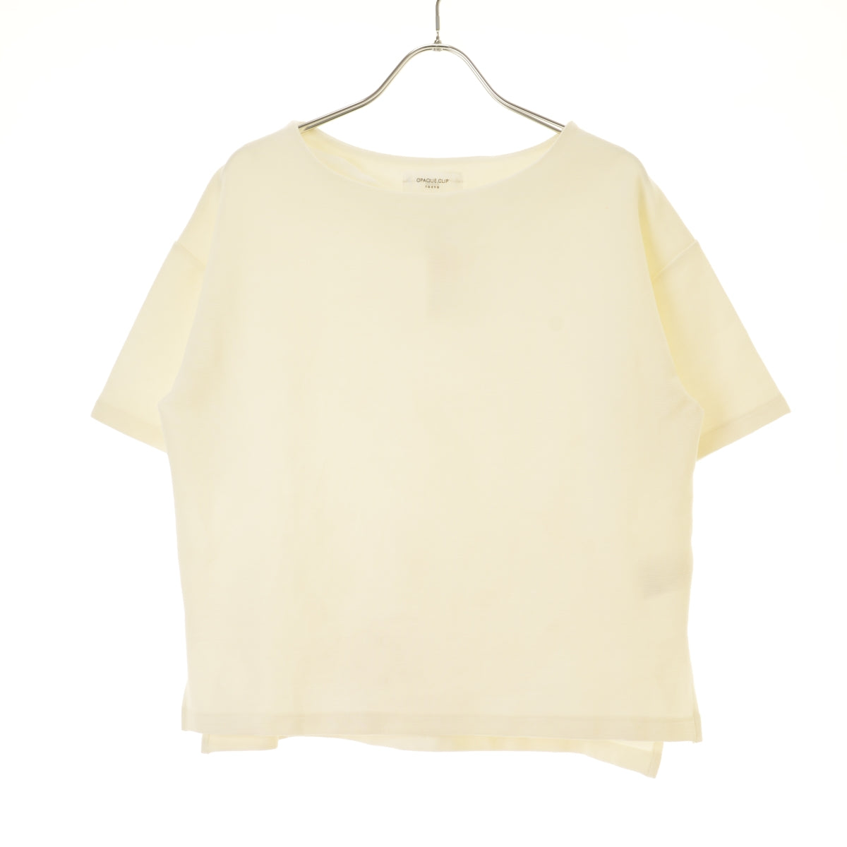 OPAQUE 637-16206 ボートネックサイドスリット