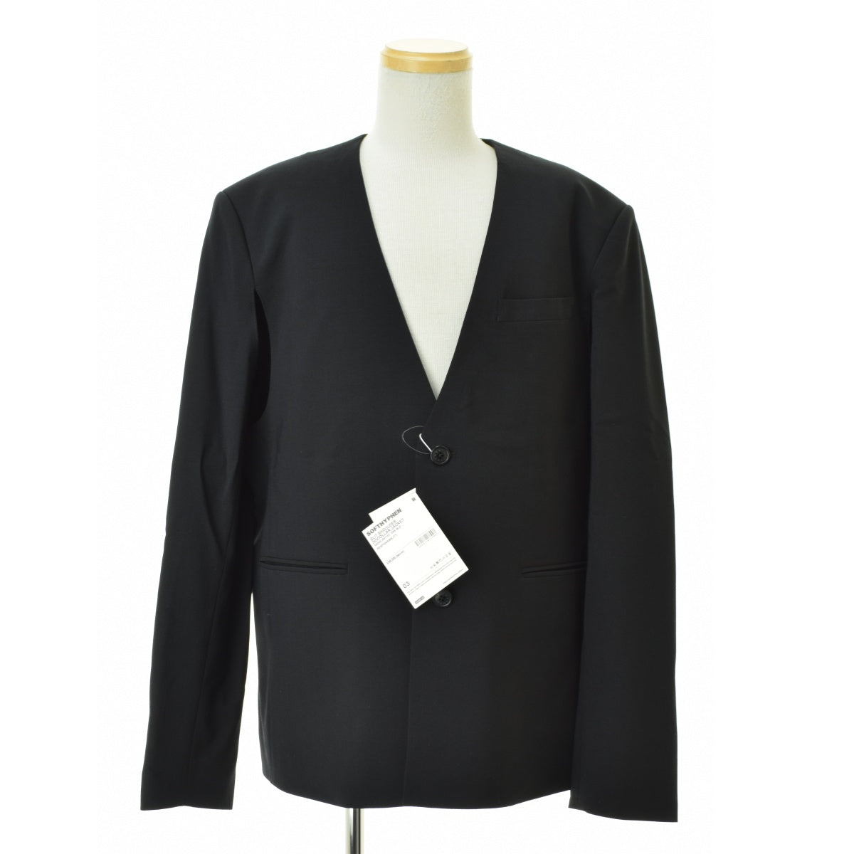 SOFTHYPHEN SLIT SHOULDER NOCOLLAR JACKET