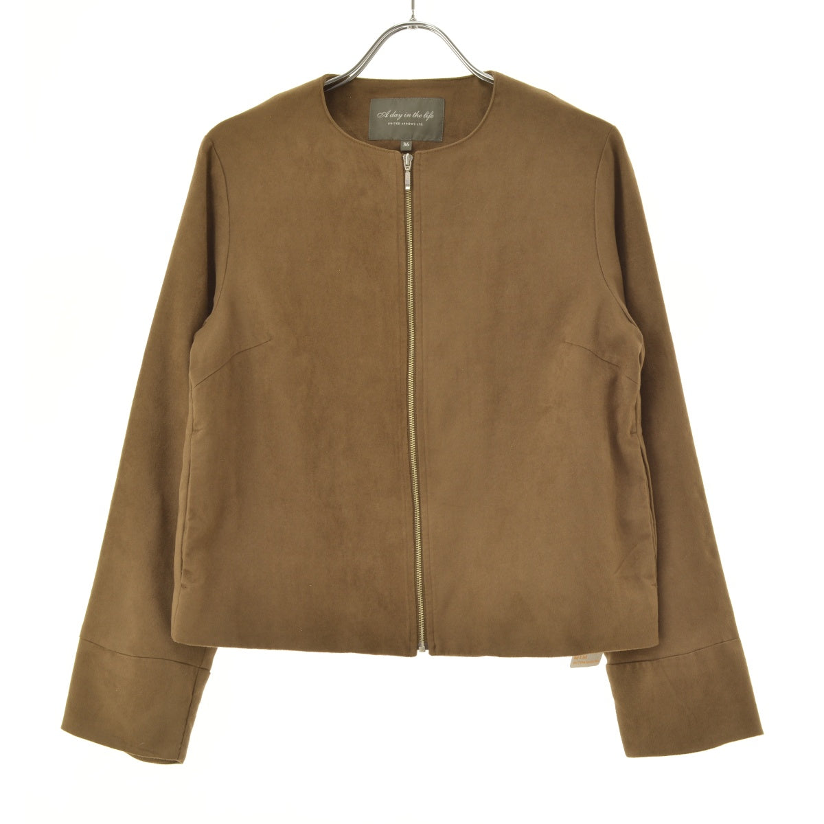 UNITED ARROWS A DAY IN THE LIFE 6325-699-0278 フェイクスウェード ノーカラー