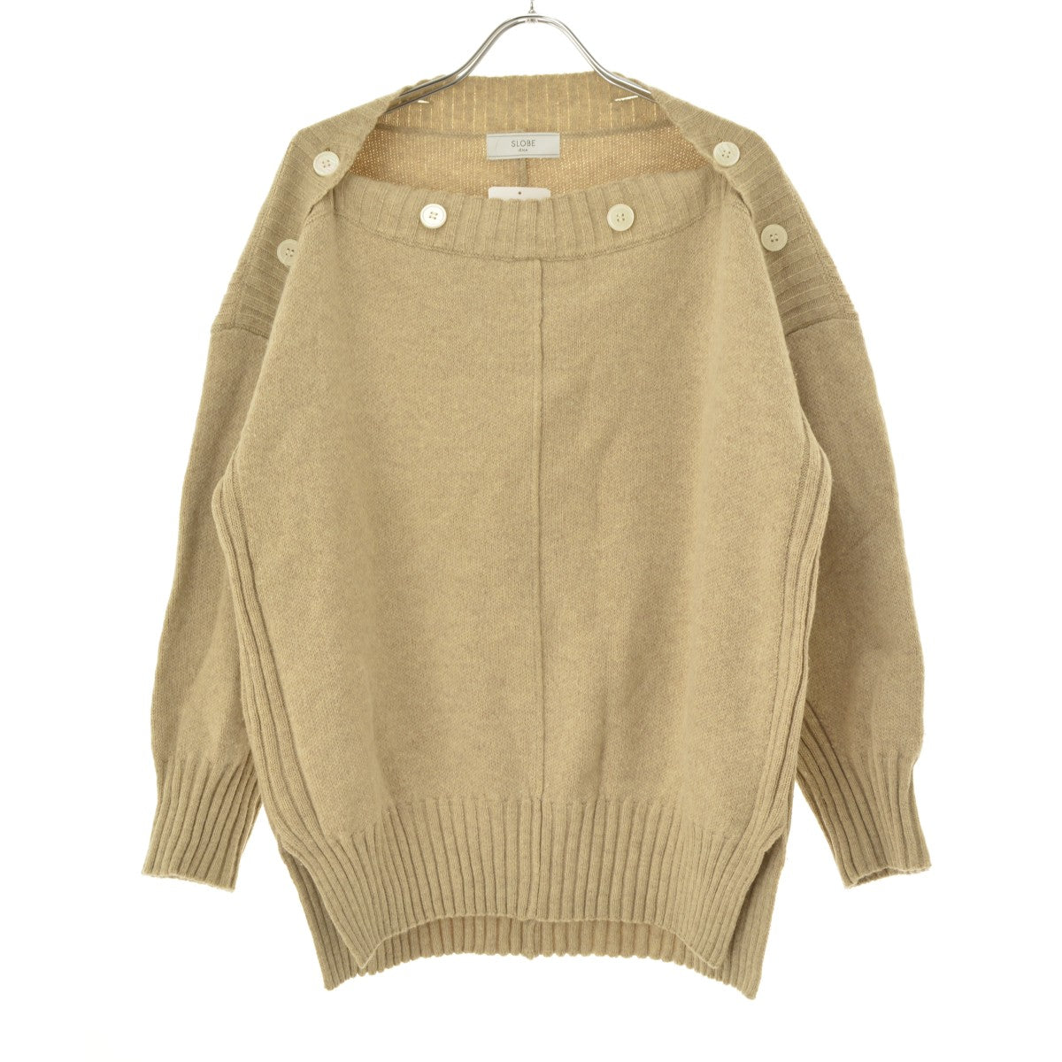 SLOBE IENA 20AW 20080912250040 ボタンボートネックプルオーバー
