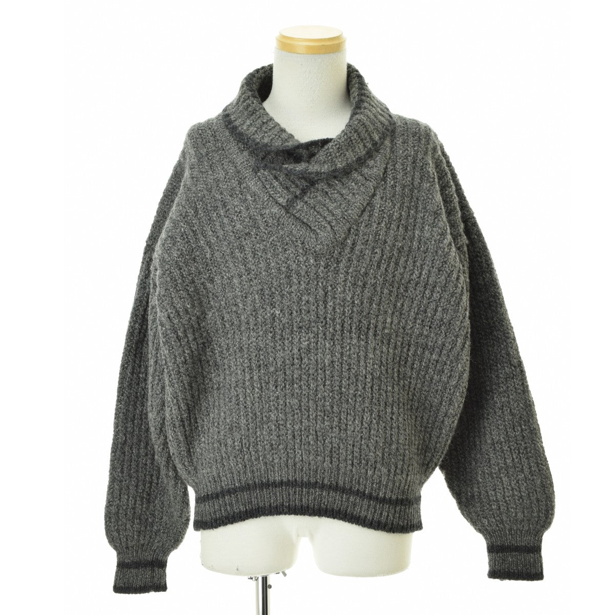 BROOKS BROTHERS 黒タグ アイルランド製 ショールカラー ローゲージ