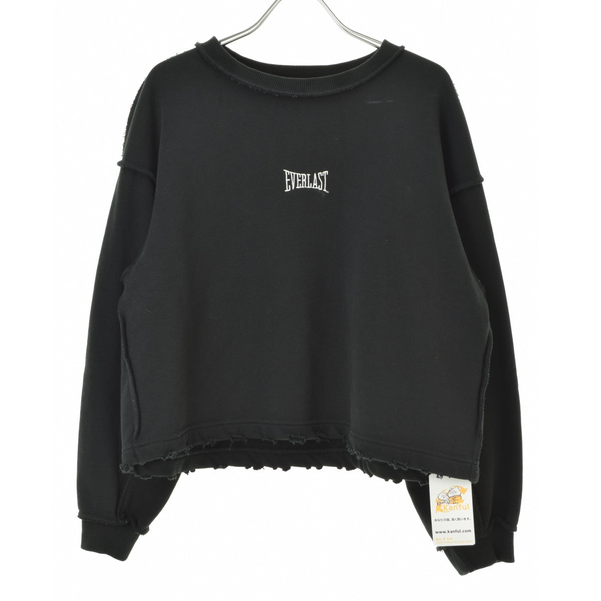 EVERLAST ダメージ加工ロゴ刺繍
