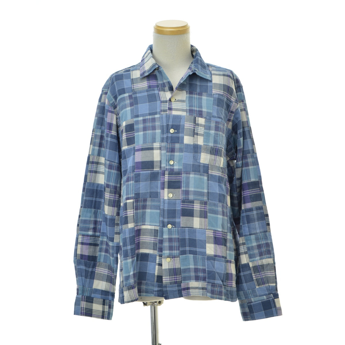 POLO RALPH LAUREN Classic Fit Patchwork Madras Camp Shirt パッチワーク