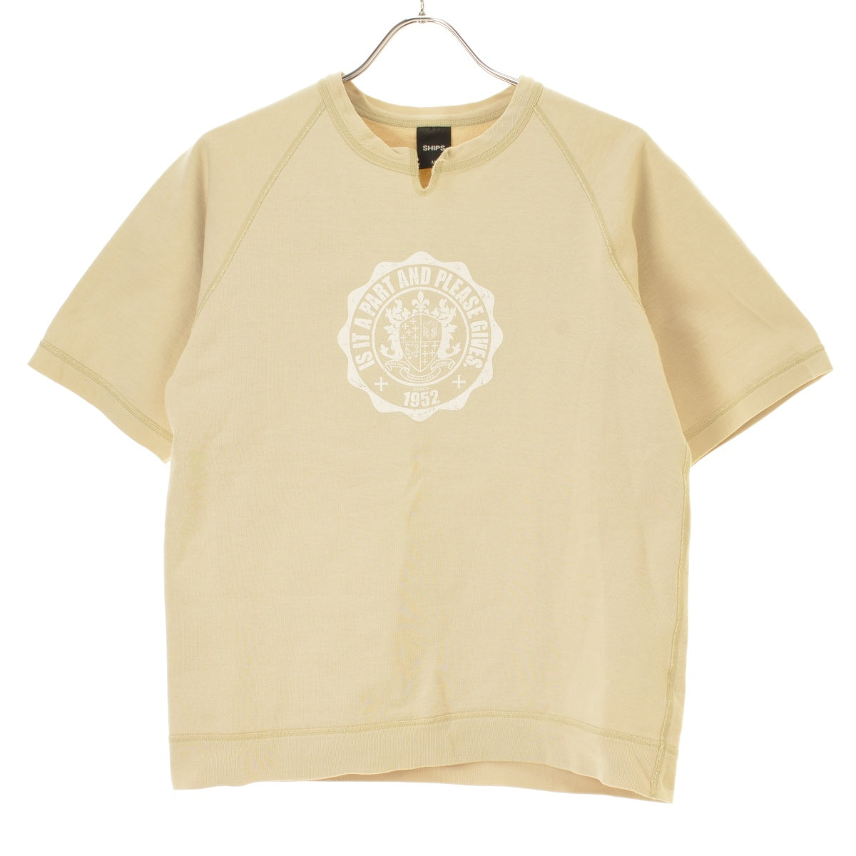 SHIPS カレッジロゴ キーネック