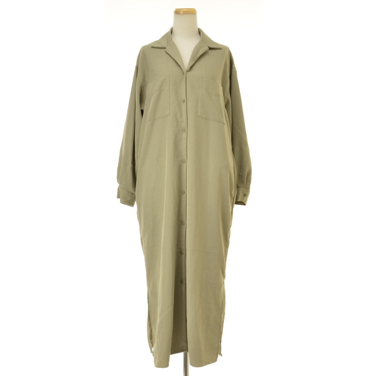 chocol raffine robe 6A01L0H0400 とろみ両ポケットシャツマキシ