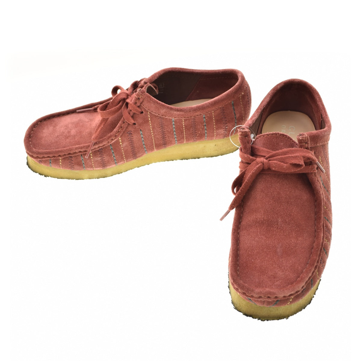 CLARKS wallabee burgundy combi ワラビー