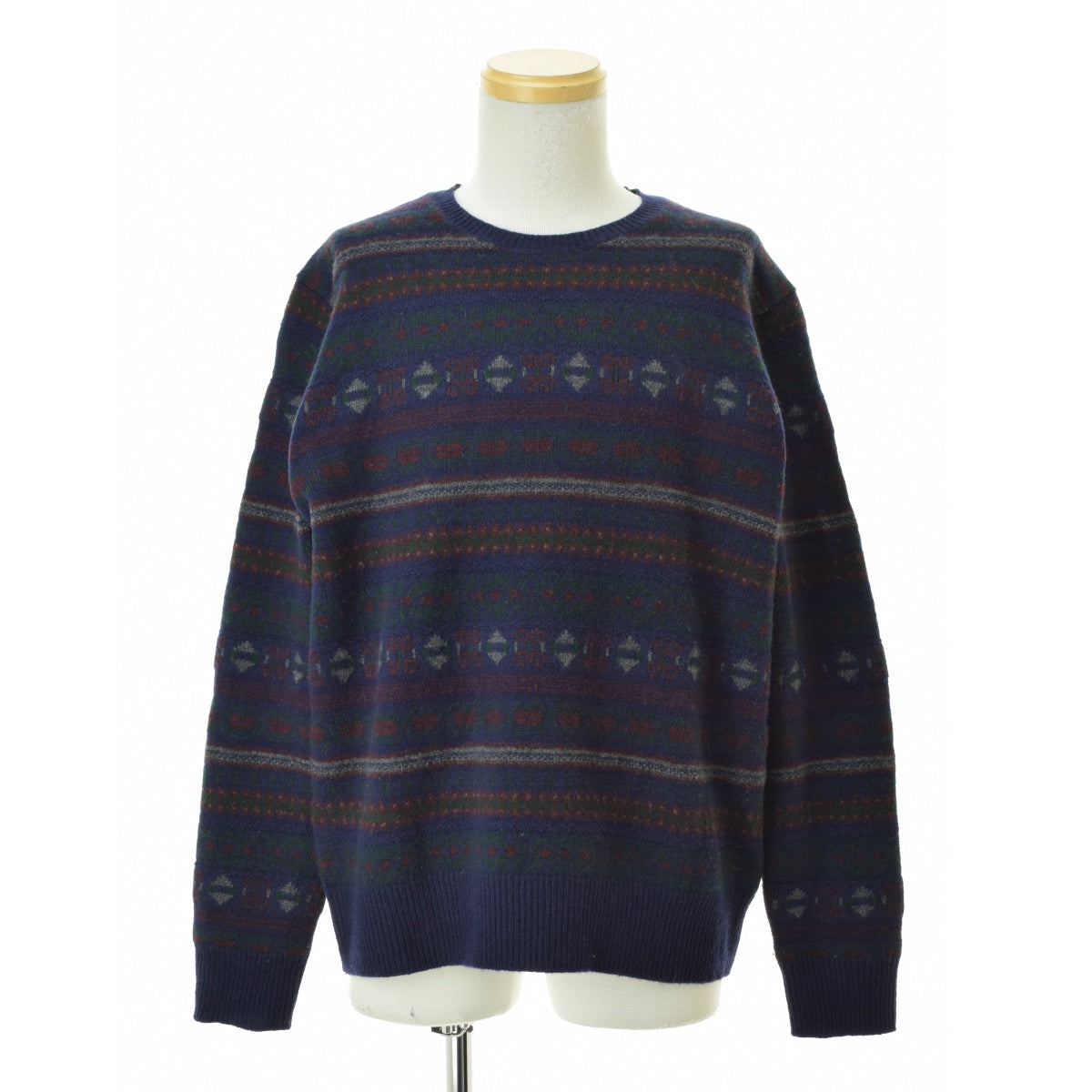 POLO RALPH LAUREN ウールカシミヤ ジャガード ノルディック クルー