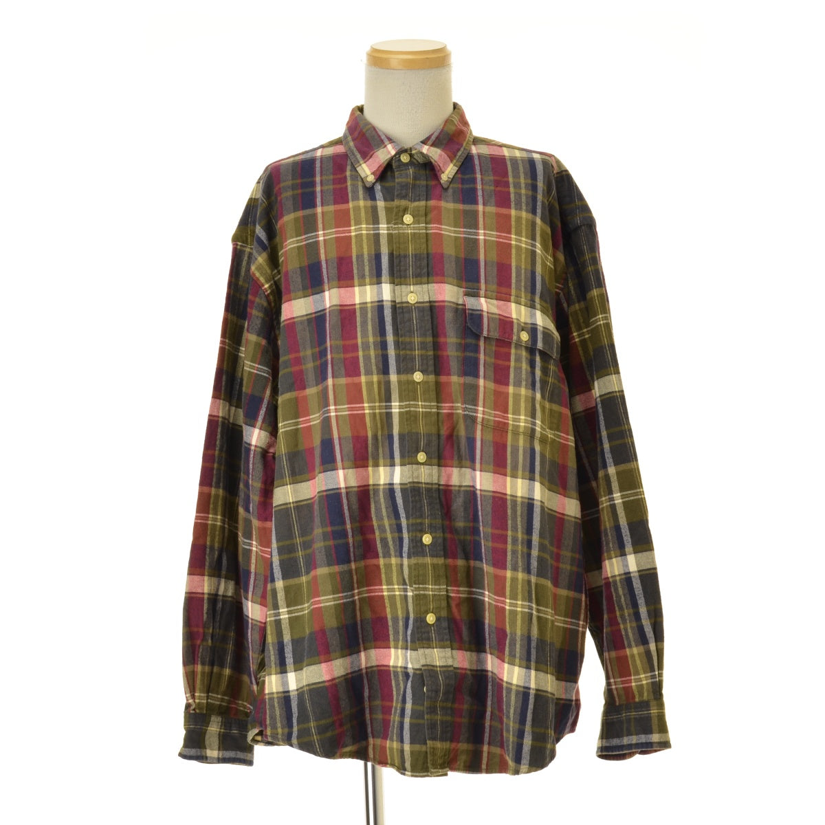 EDDIE BAUER 90s チェックボタンダウンフランネル