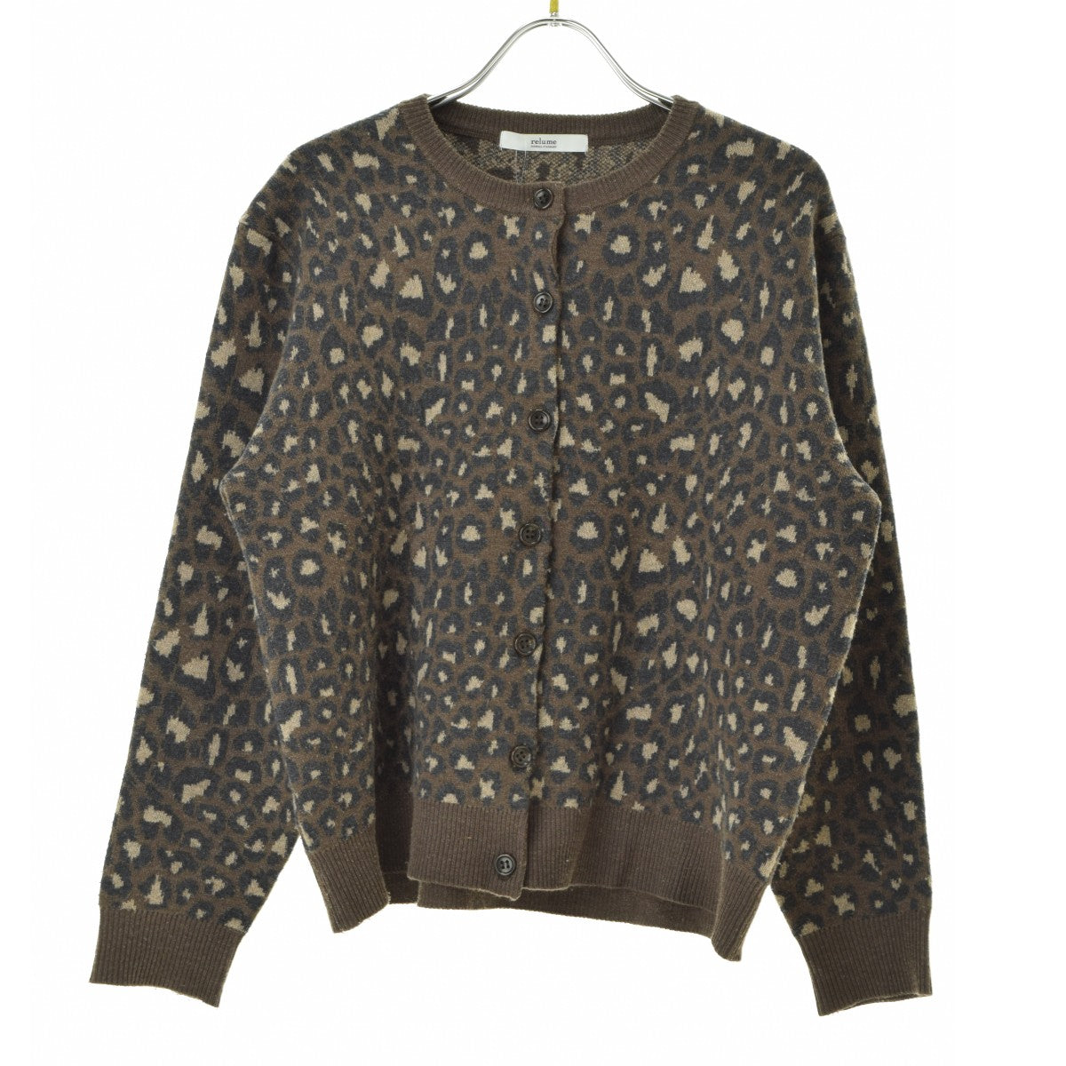 JOURNAL STANDARD relume 21AW 21080462716030 レオパードジャガード ニットカーディガン