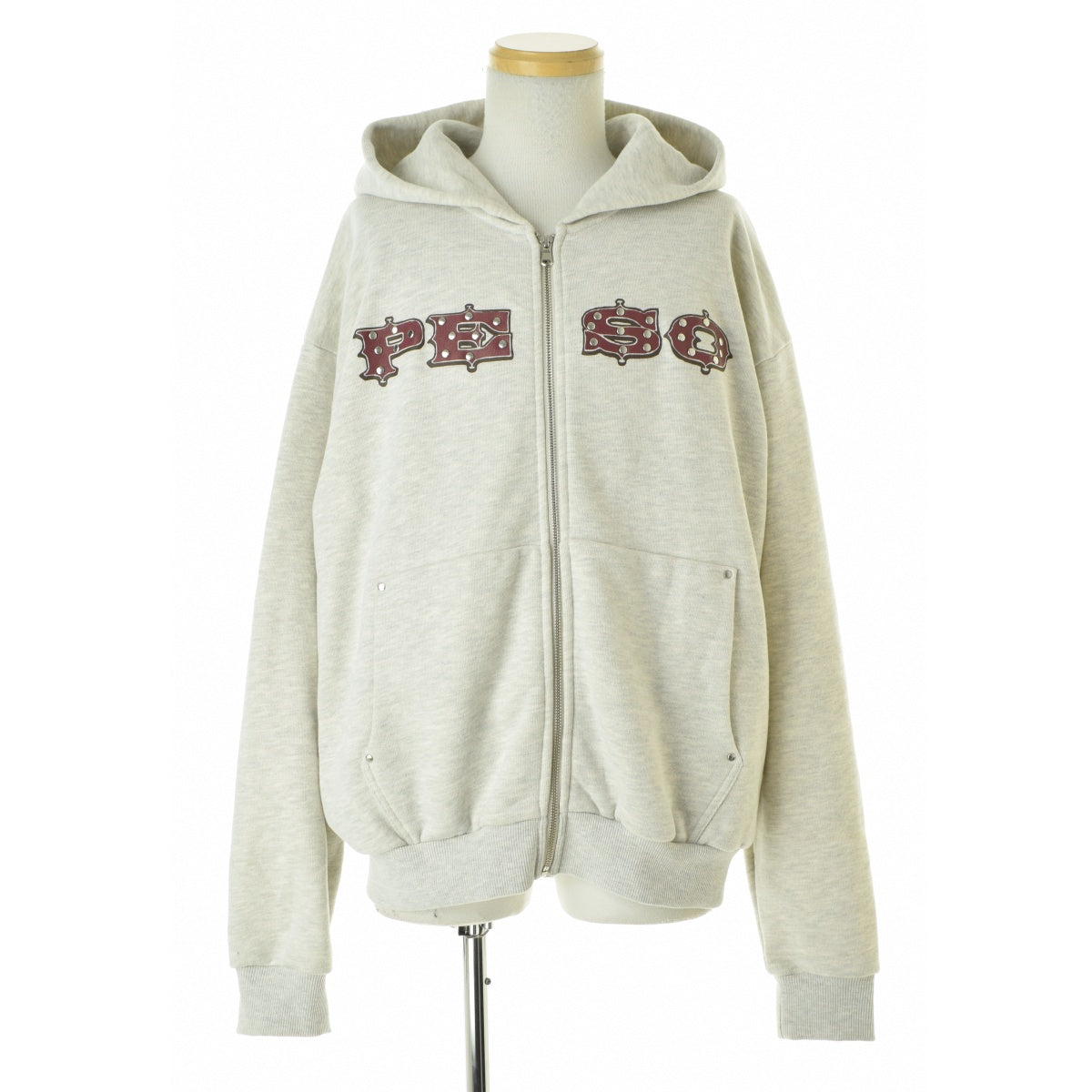 PESOCLO Studded Zip