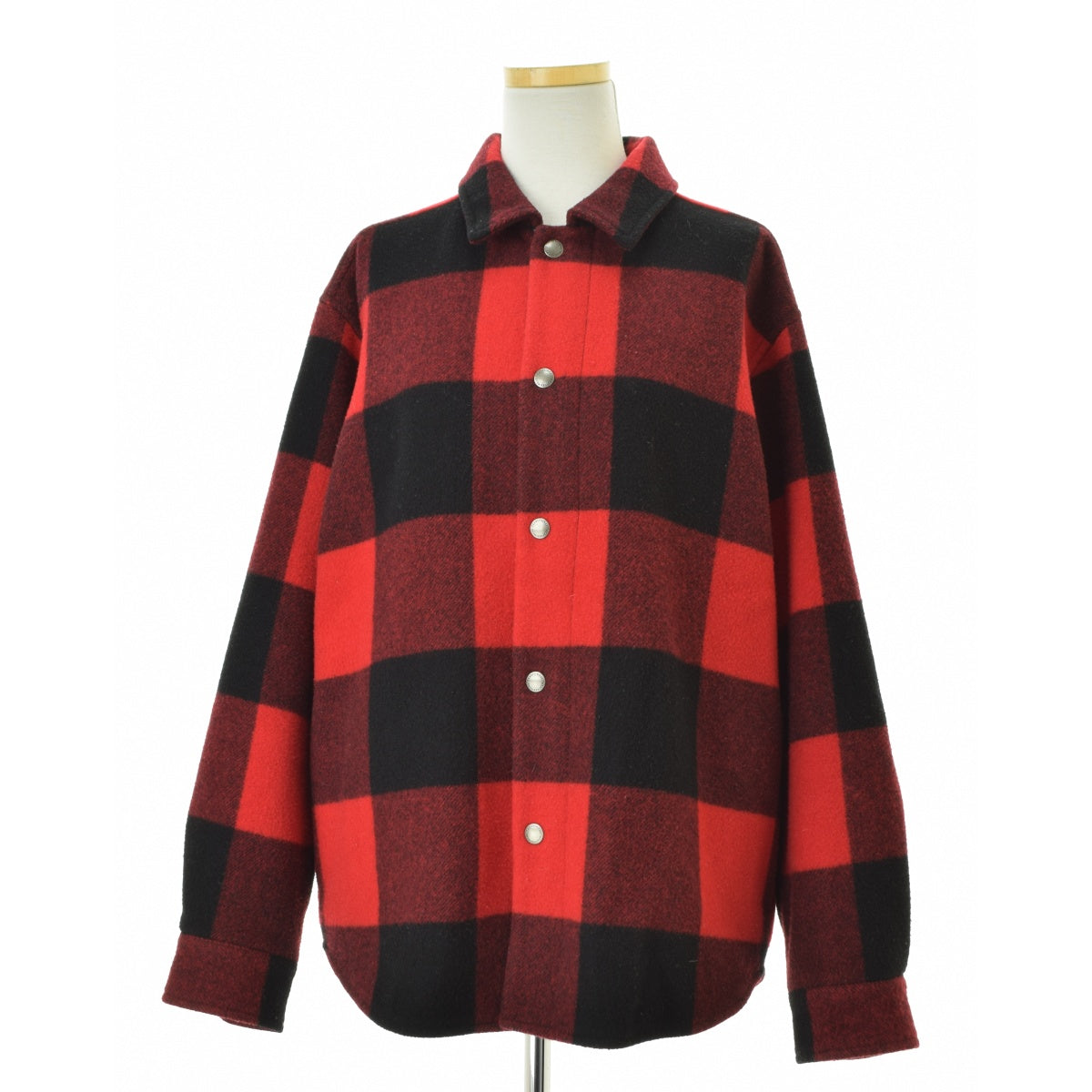 Traditional Weatherwear BLANKET SHIRT WITH DOT BUTTON バッファローチェック