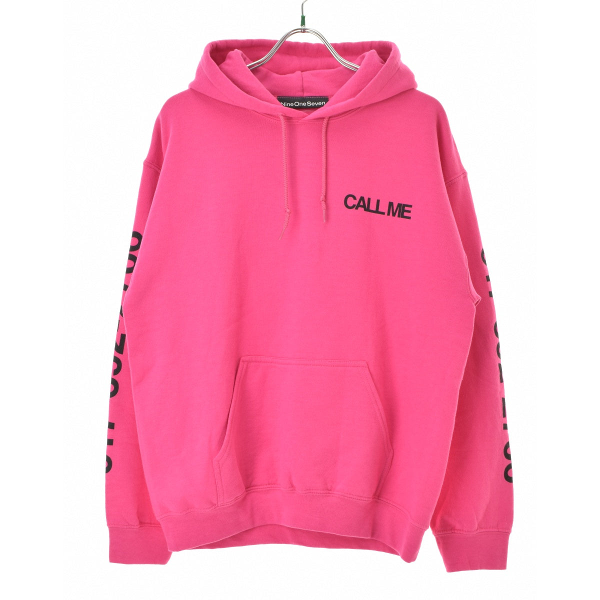 CALL ME 917 EYES DIALTONE HOODIE PINK