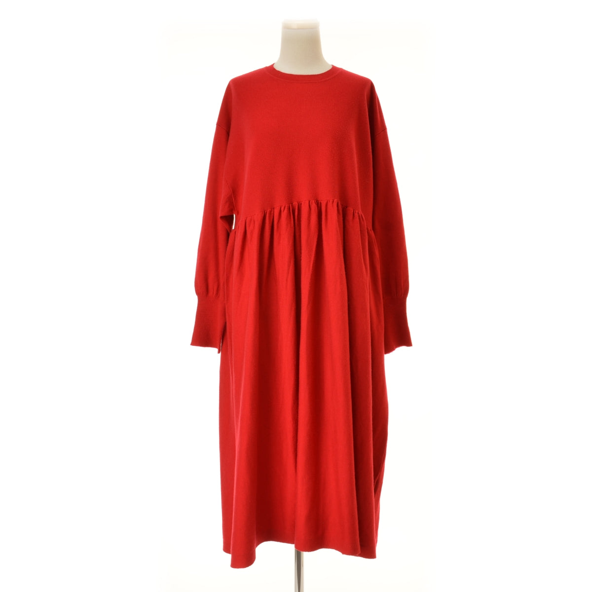 SLOBE IENA 22AW 22040912232030 ギャザーロングドレス