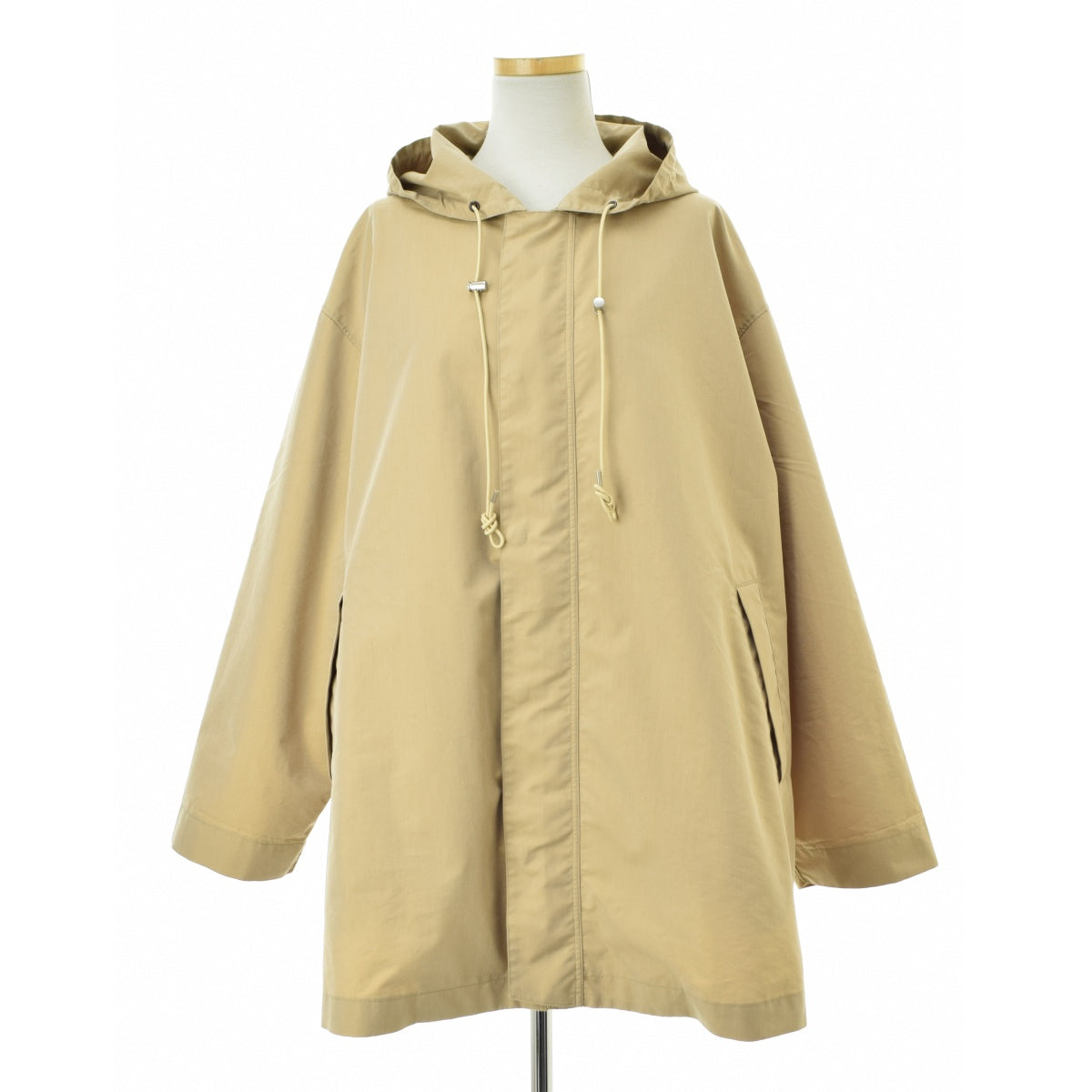AURALEE A8SC05FP FINX POLYESTER HOODED COAT