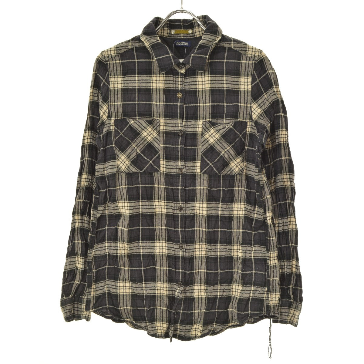 JOURNAL STANDARD 14050400140030 シワ加工 コンチョボタン チェック