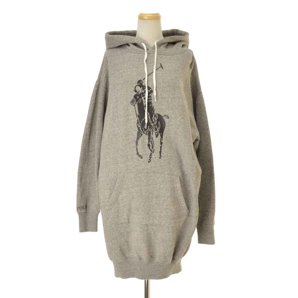 POLO RALPH LAUREN Big Pony Oversize Fleece Hoodie Dress