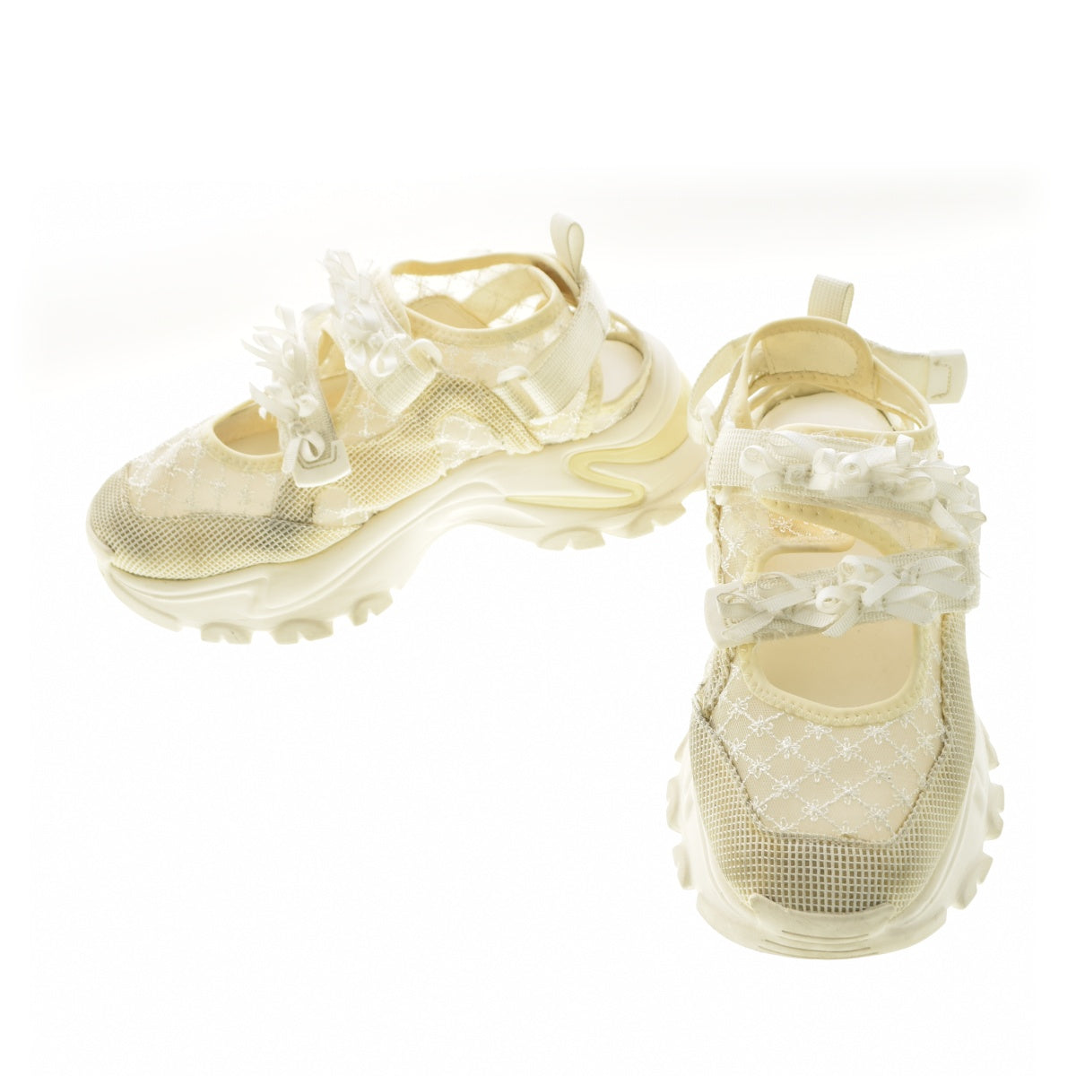 merry jenny ribbon sheer belcro sneaker シアーベルクロ
