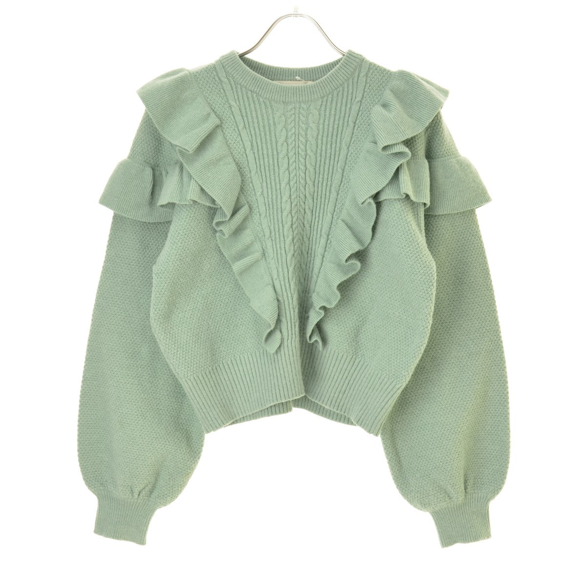 MOUSSY 010DAW70-6420-1 RUFFLE KNIT TOP ラッフル
