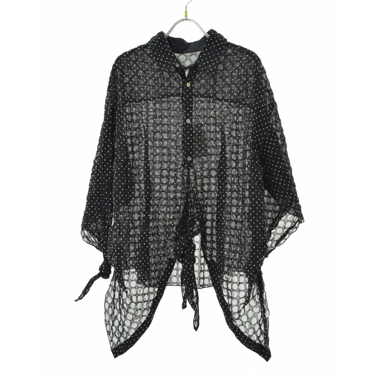 IRENE 22S83004 Scrunchie Polka Dot Shirt ポルカドット シアー