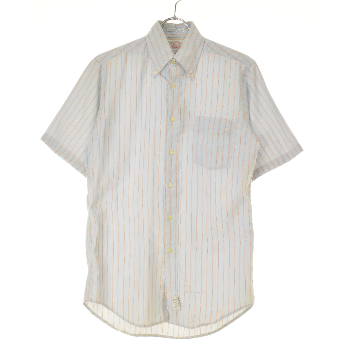 CREIGHTON 70s～ DUE PROCESS ポリコットン ストライプボタンダウン