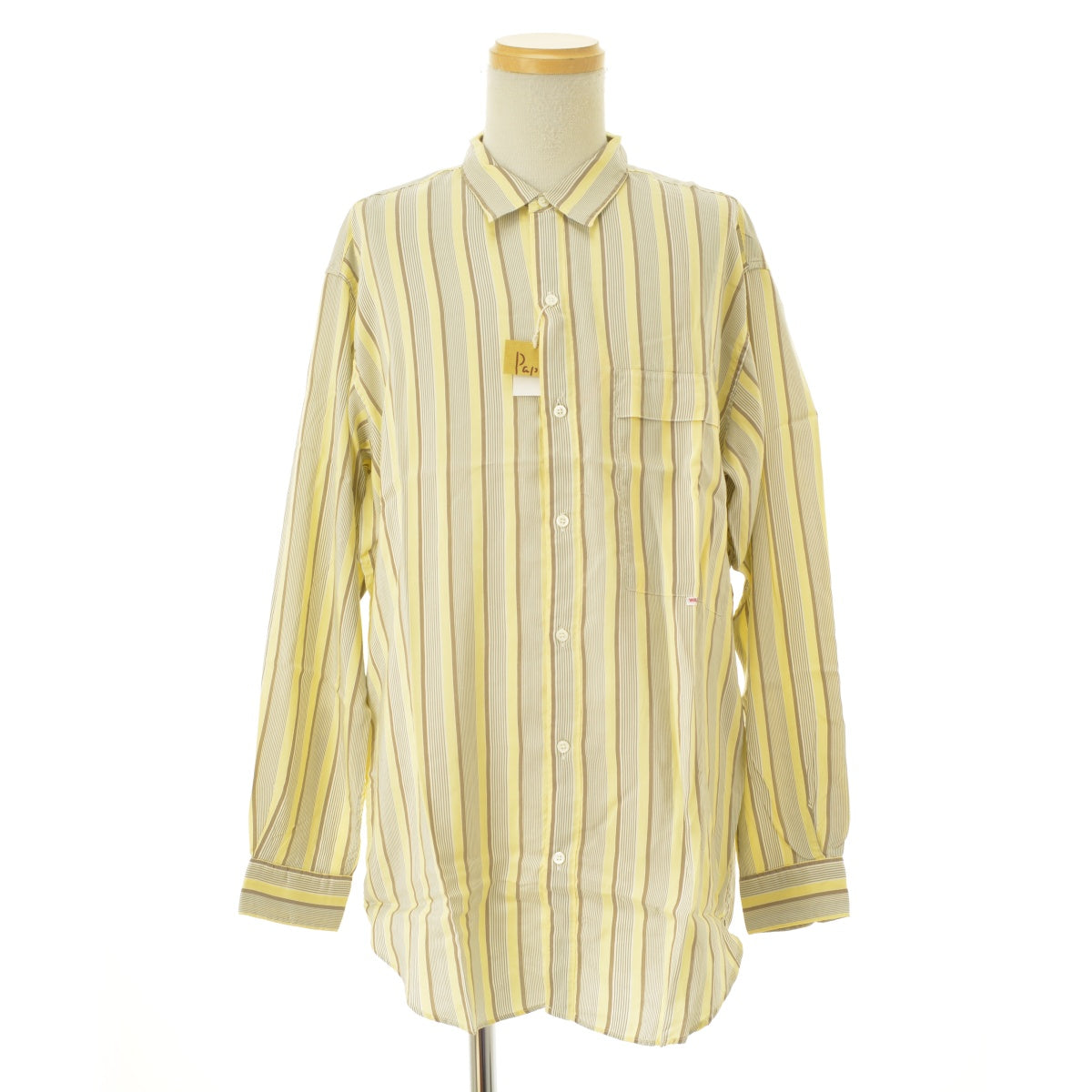 PAPAS maniere de heming ストライプ シルク