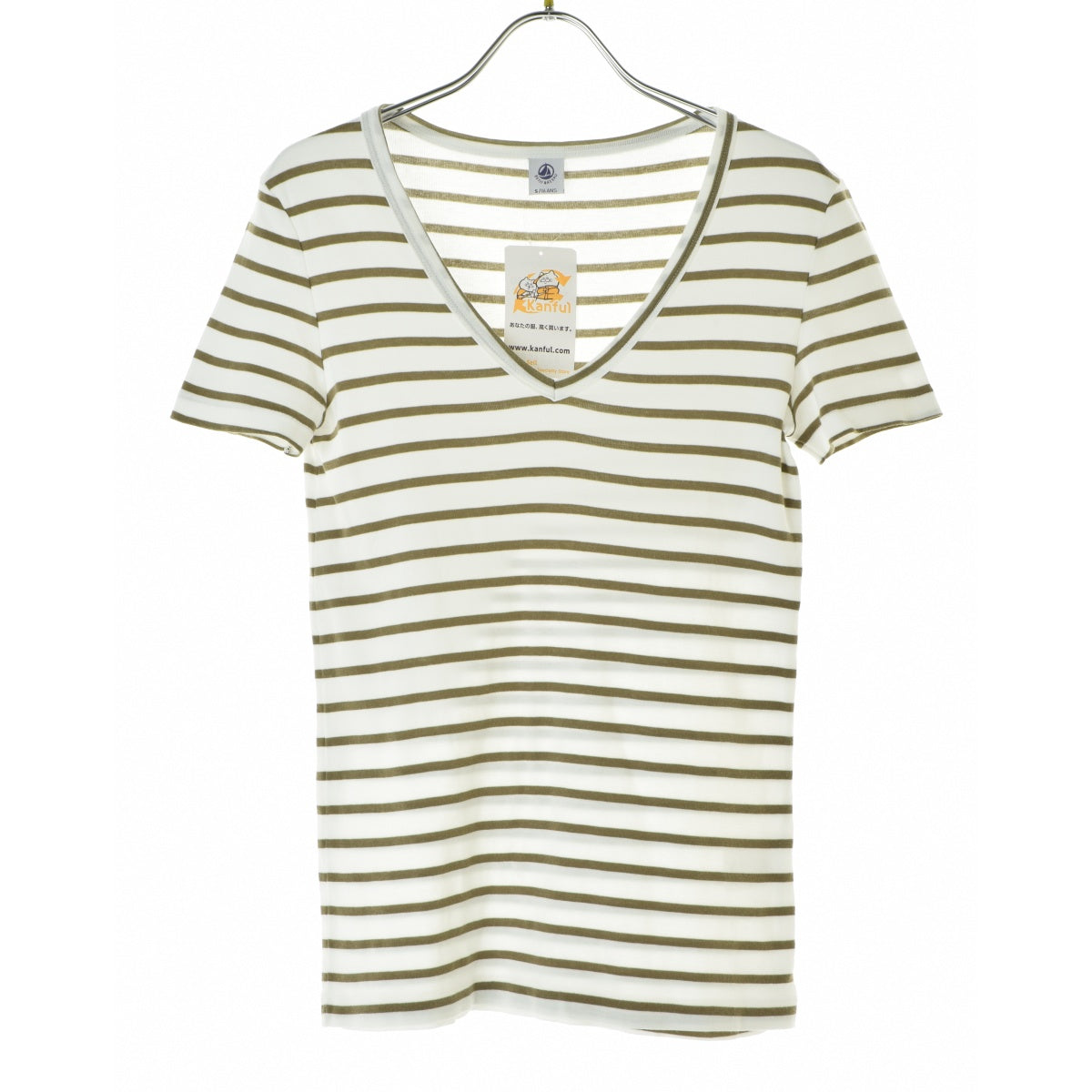 PETITBATEAU ボーダーVネック
