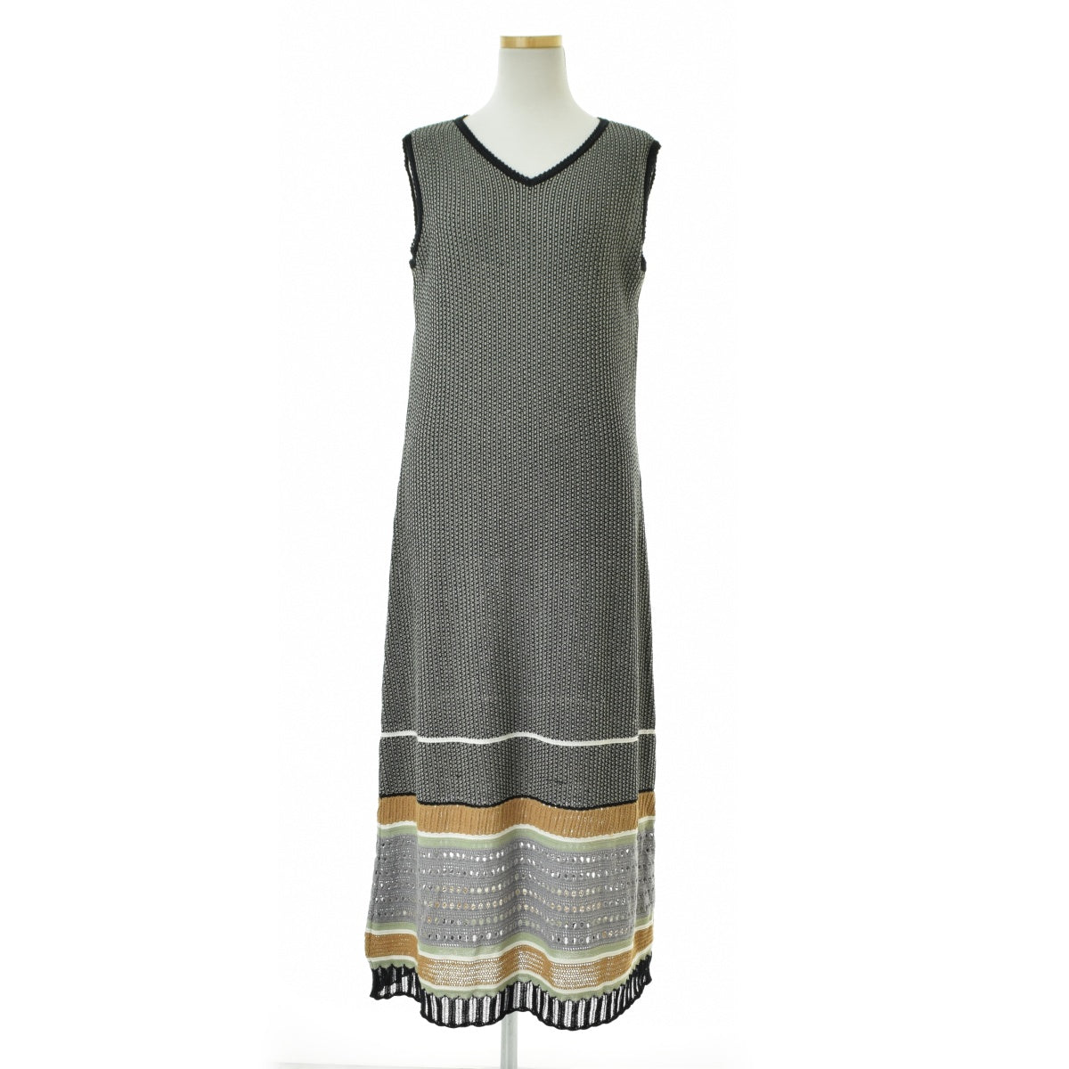 MURRAL 21SS MU21HS-0903 Millefeuille Knit Dressマキシ