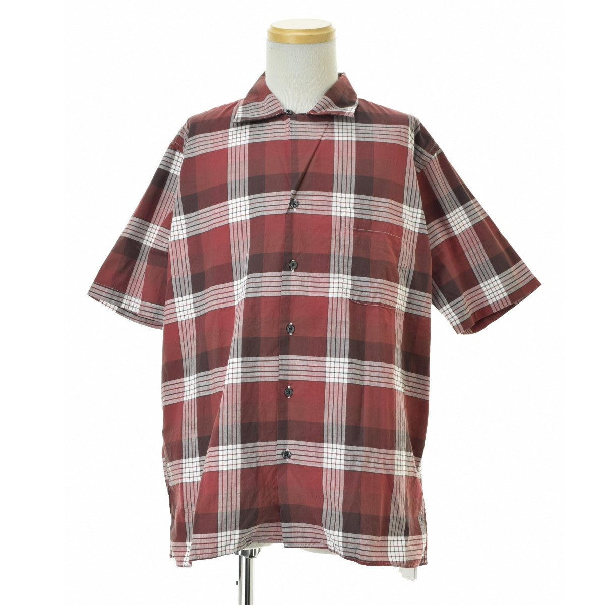 INDIVIDUALIZED SHIRTS SP SUMMER PLAID SS SHIRT オープンカラー チェック