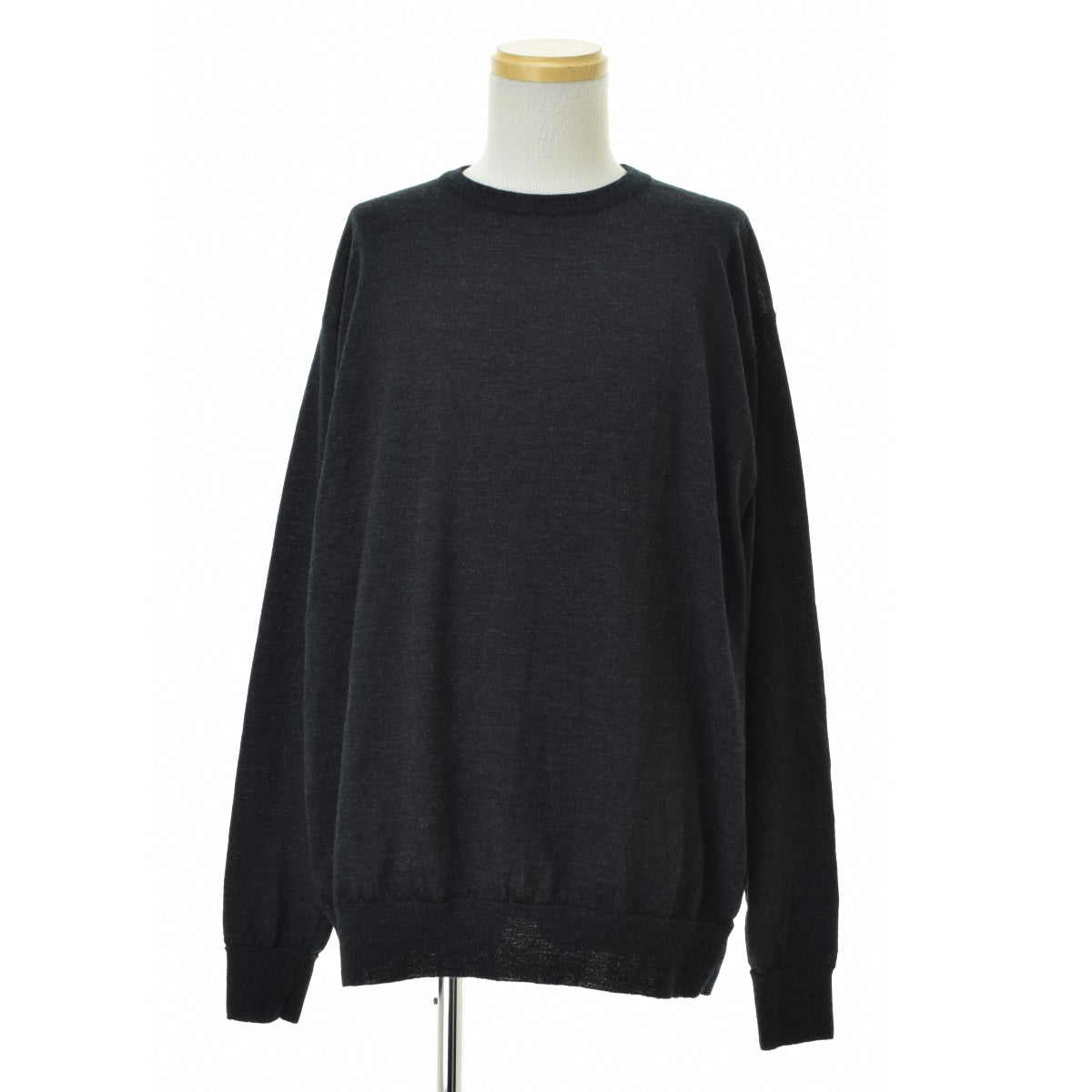 COMOLI 25AW C03-06010 ウール クルーネックニット