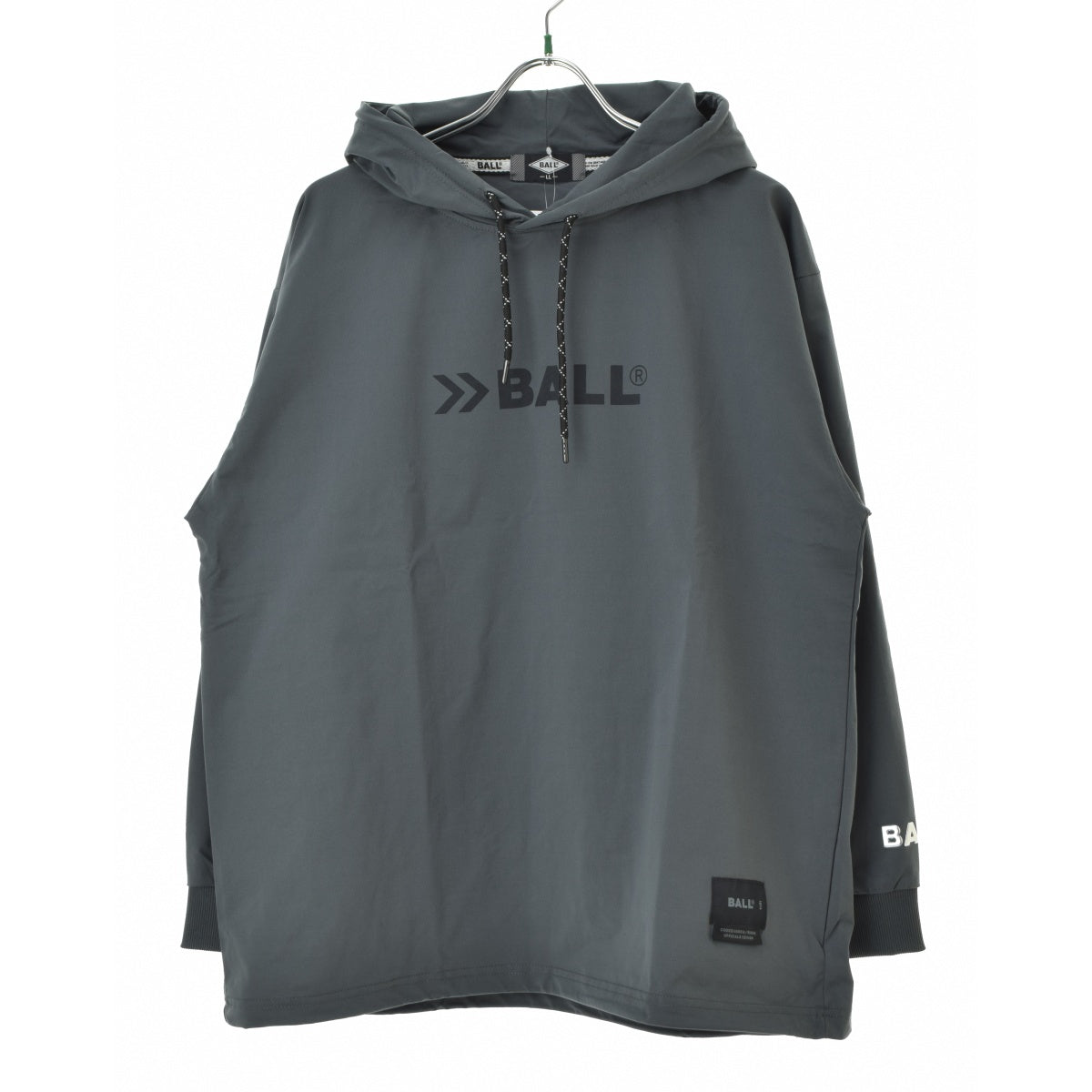 BALL 65203 フード付 ストレッチ天竺 プルオーバー