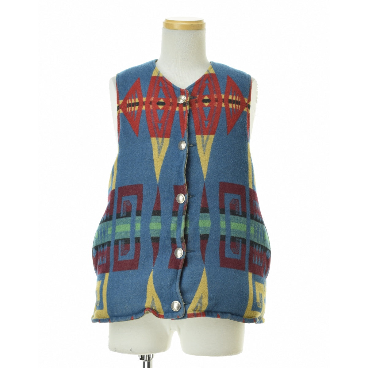 VISVIM 0123205013011 KORA DOWN VEST コンチョボタン ネイティブ リバーシブル