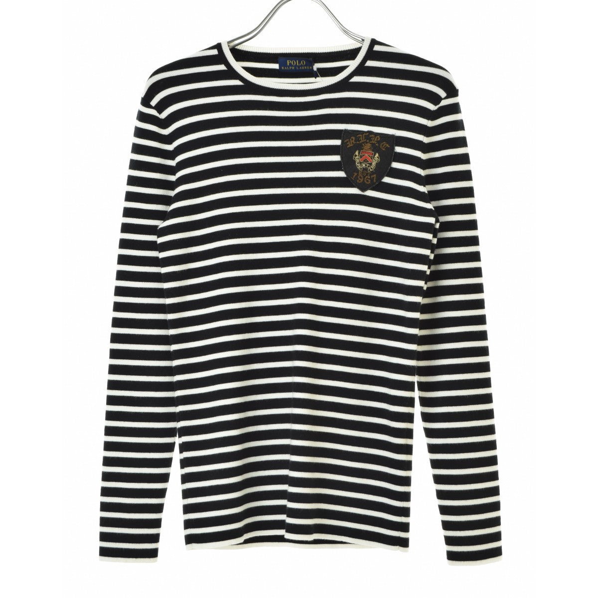 POLO RALPH LAUREN ワッペン付 ボーダー クルーネック