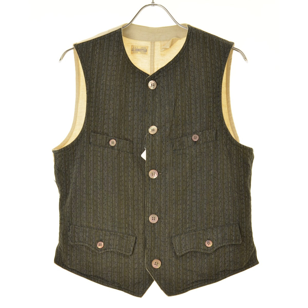 JOURNAL STANDARD HOMESTEAD リネンブレンド切替ジレ