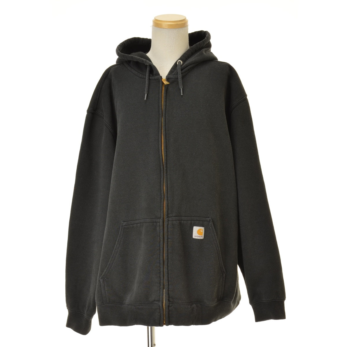 CARHARTT K122 BLK ORIGINAL FIT Midweight Hooded Zip Front ミッドウェイトフーディ