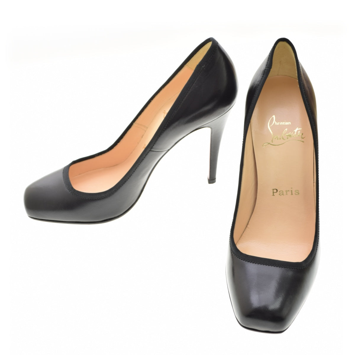Christian Louboutin スクエアトゥ レザー