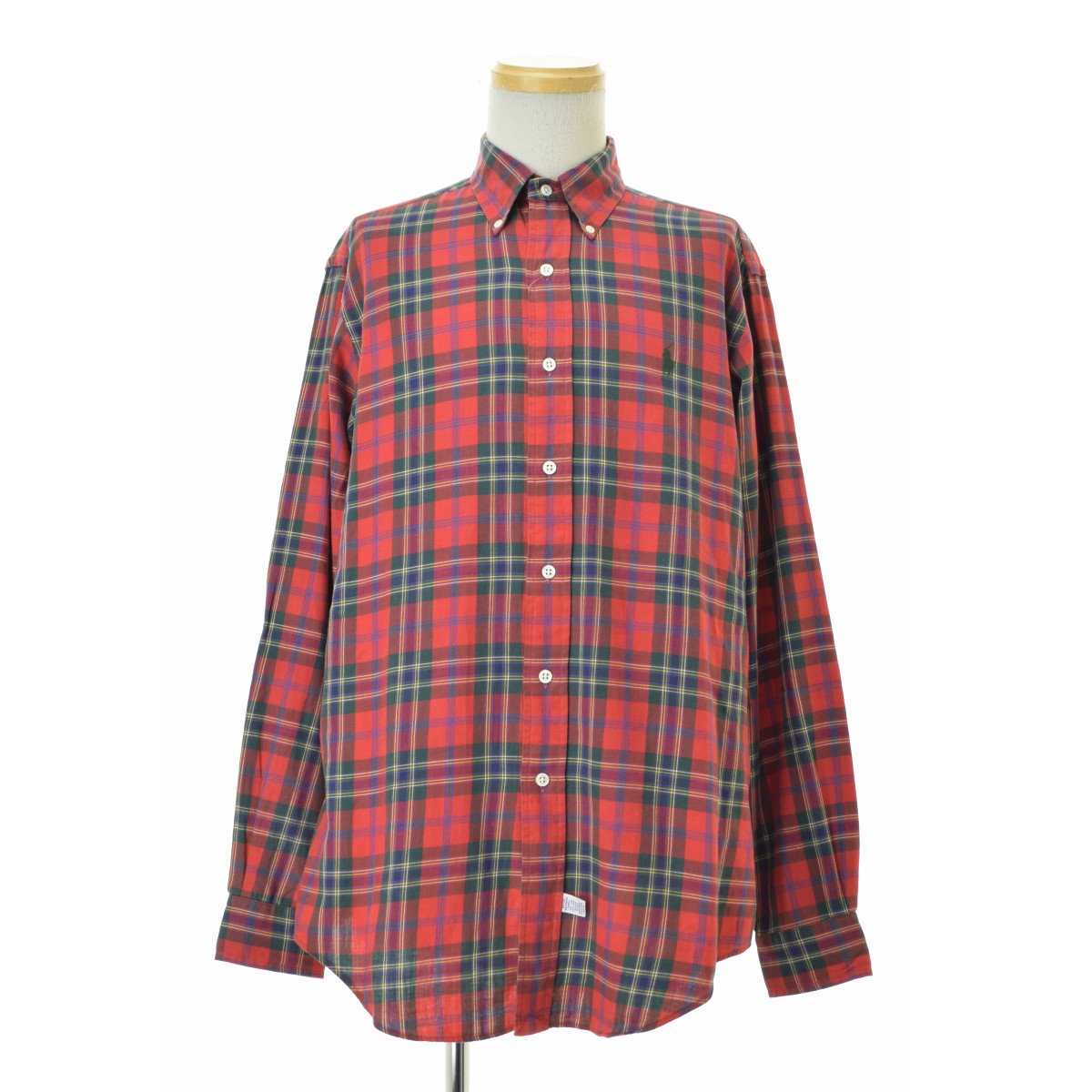 RALPH LAUREN タータンチェック ボタンダウン