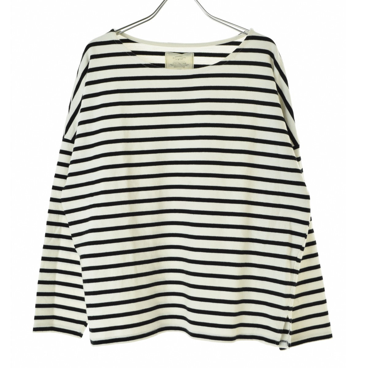 UNGRID 111912718901 サイドスリットボーダーロングスリーブTee