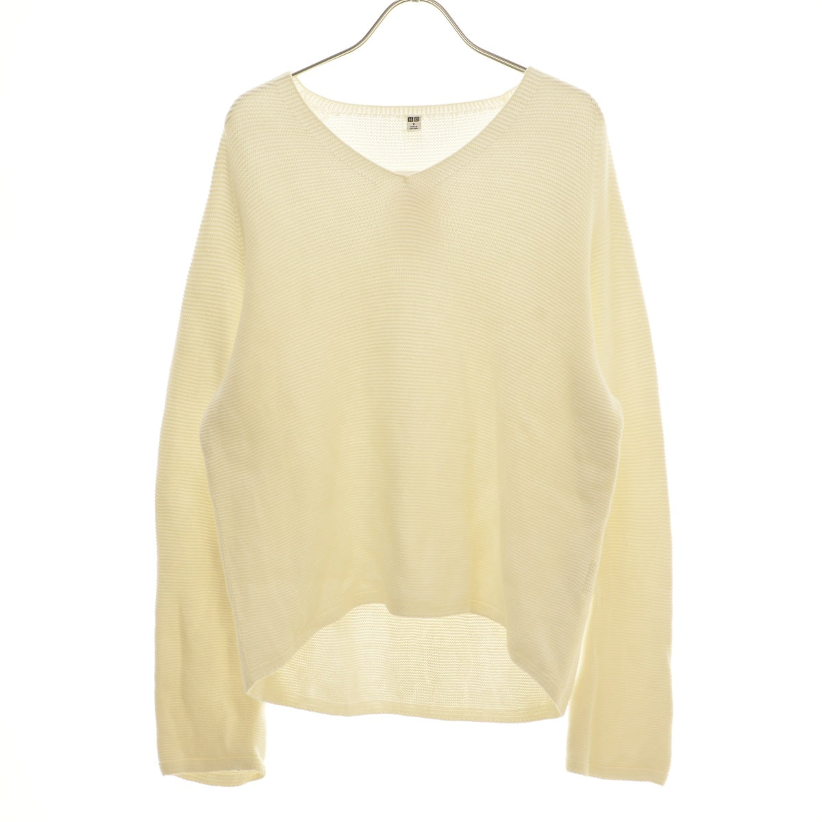UNIQLO 474978 3DコットンリラックスVネックセーター