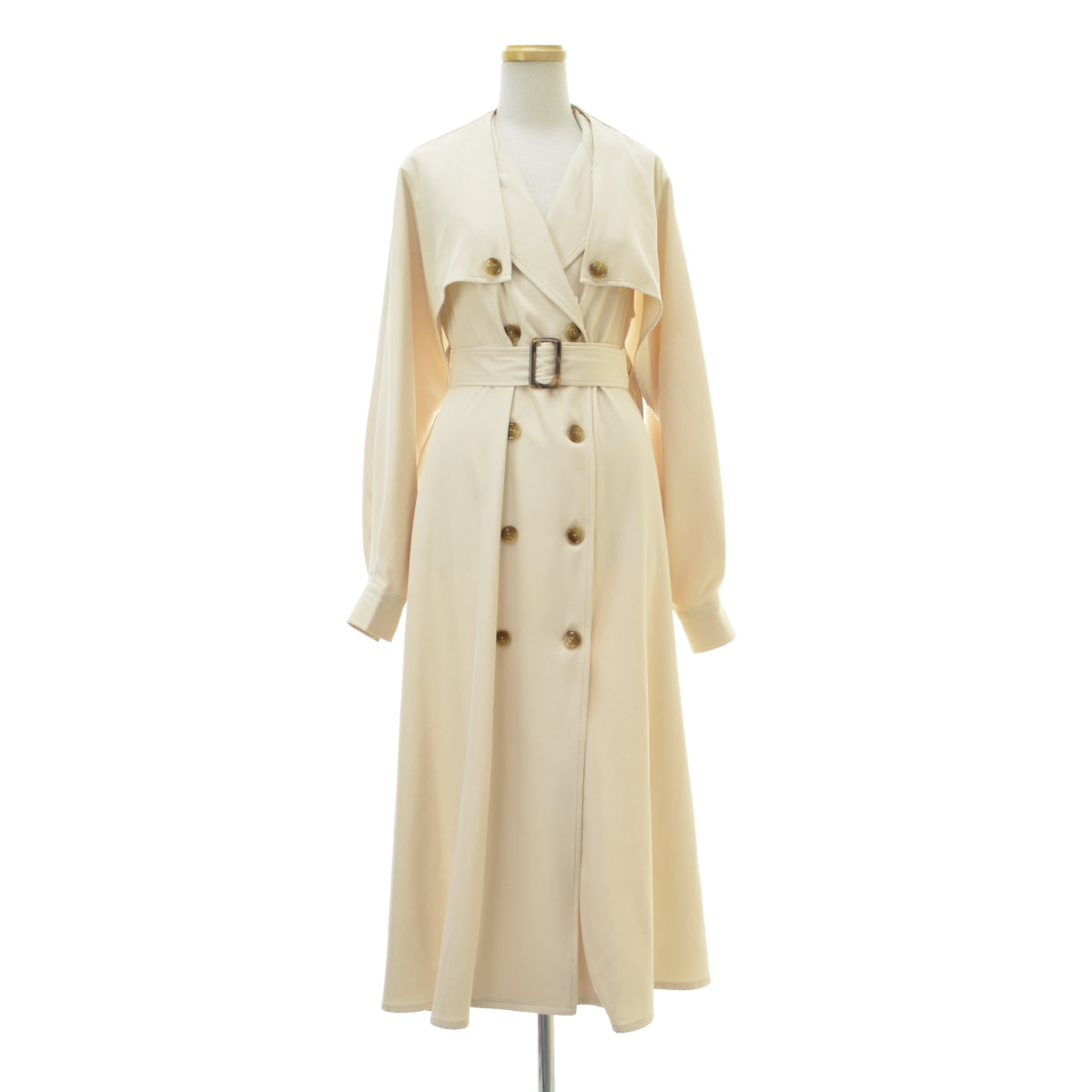 GRL tw1046 2Wayケープベルト付きトレンチコート