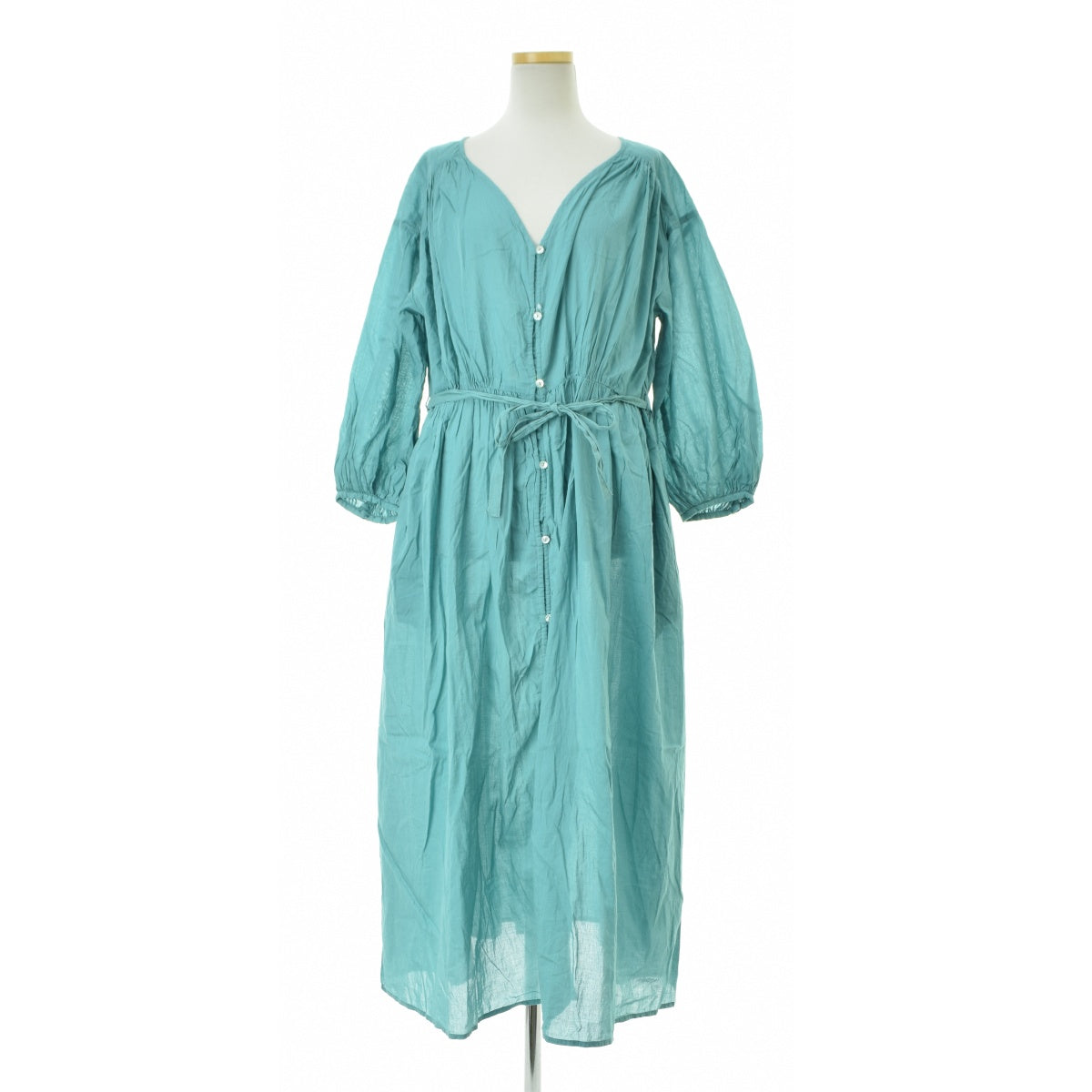 SLOBE IENA 19SS 19040912402010 コットンボイルギャザーワンピース