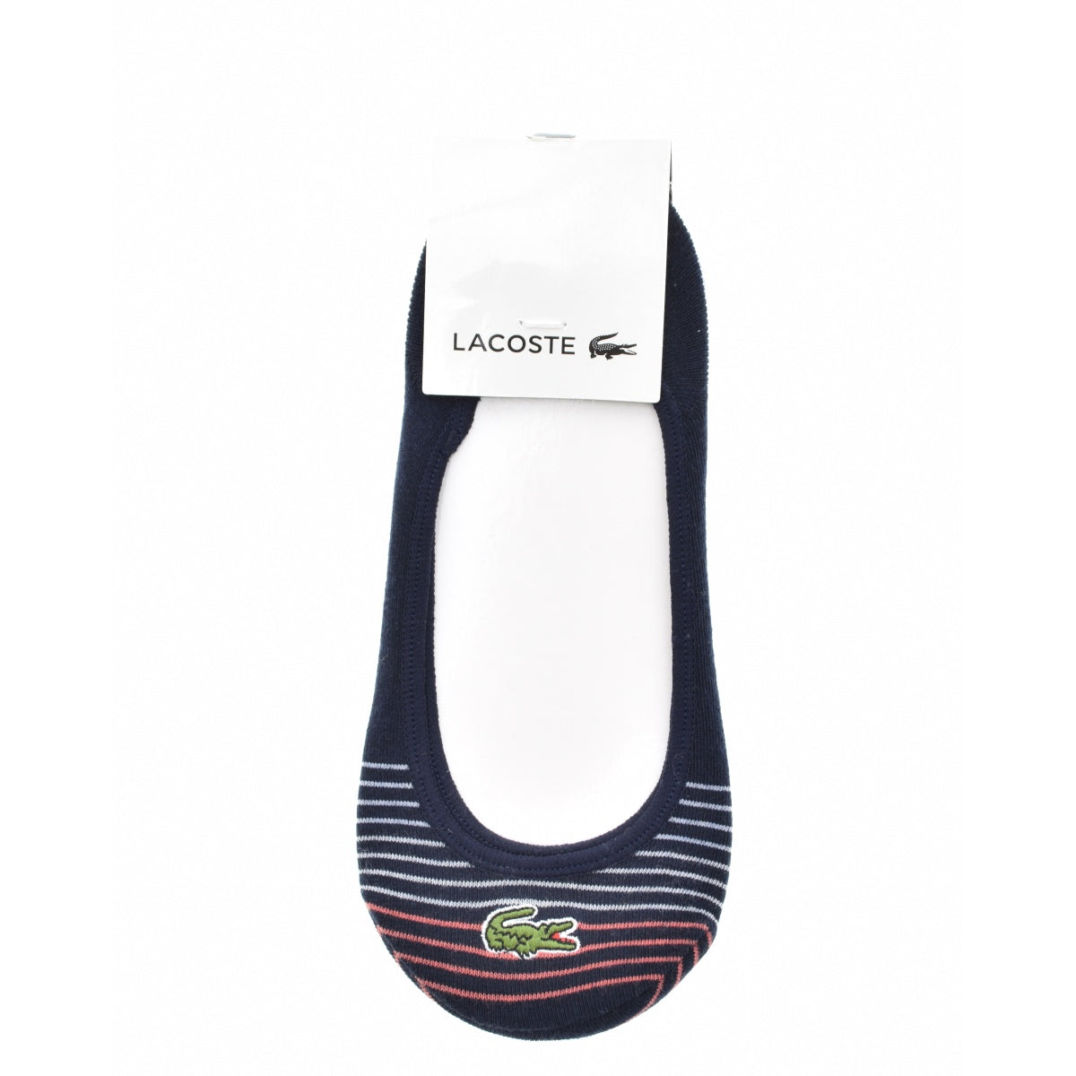 LACOSTE ボーダーフットカバーソックス