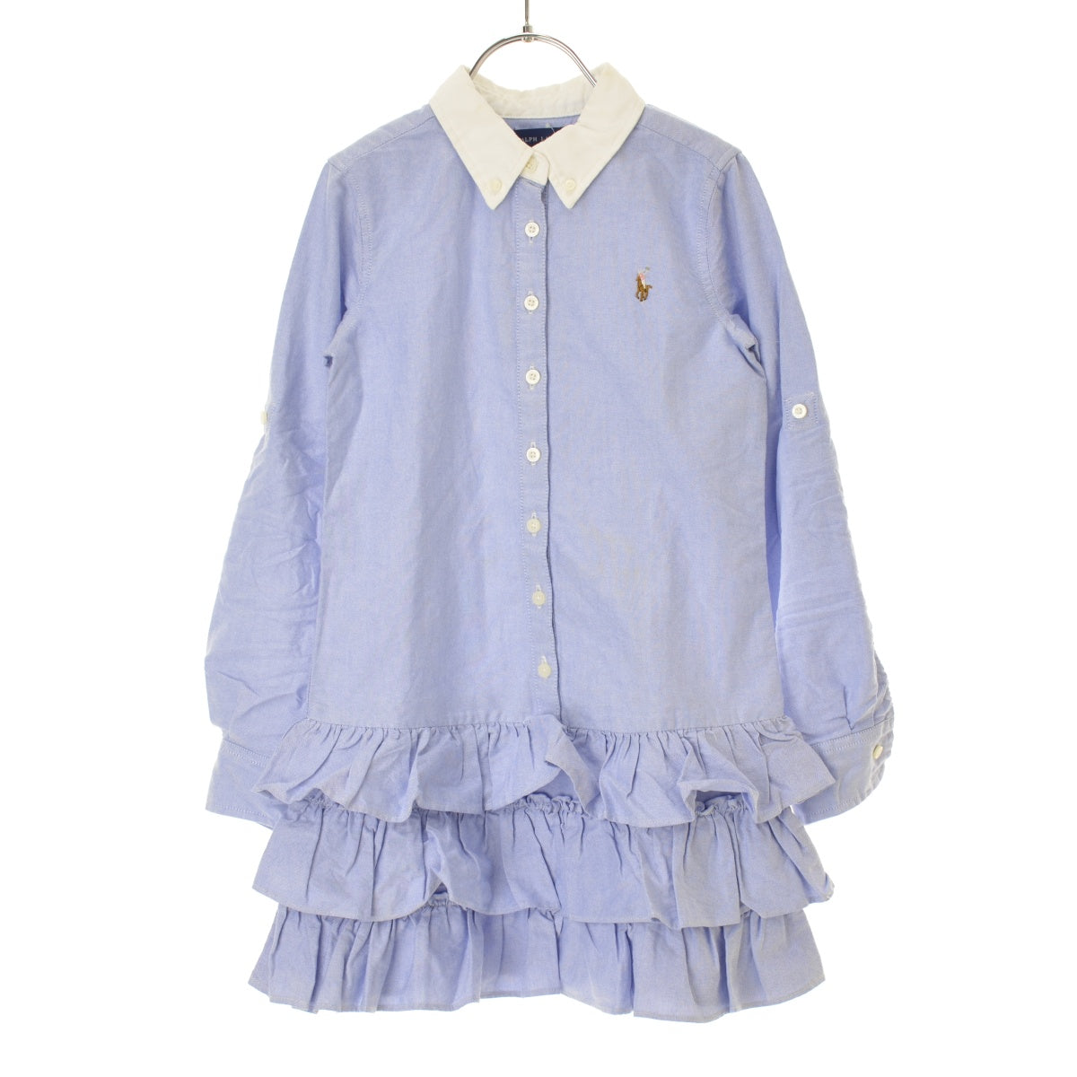 RALPH LAUREN オックスフォードシャツ ボタンダウン ティアード