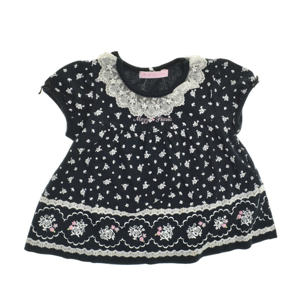 mezzo piano 6288223-108 小花柄プリントレース