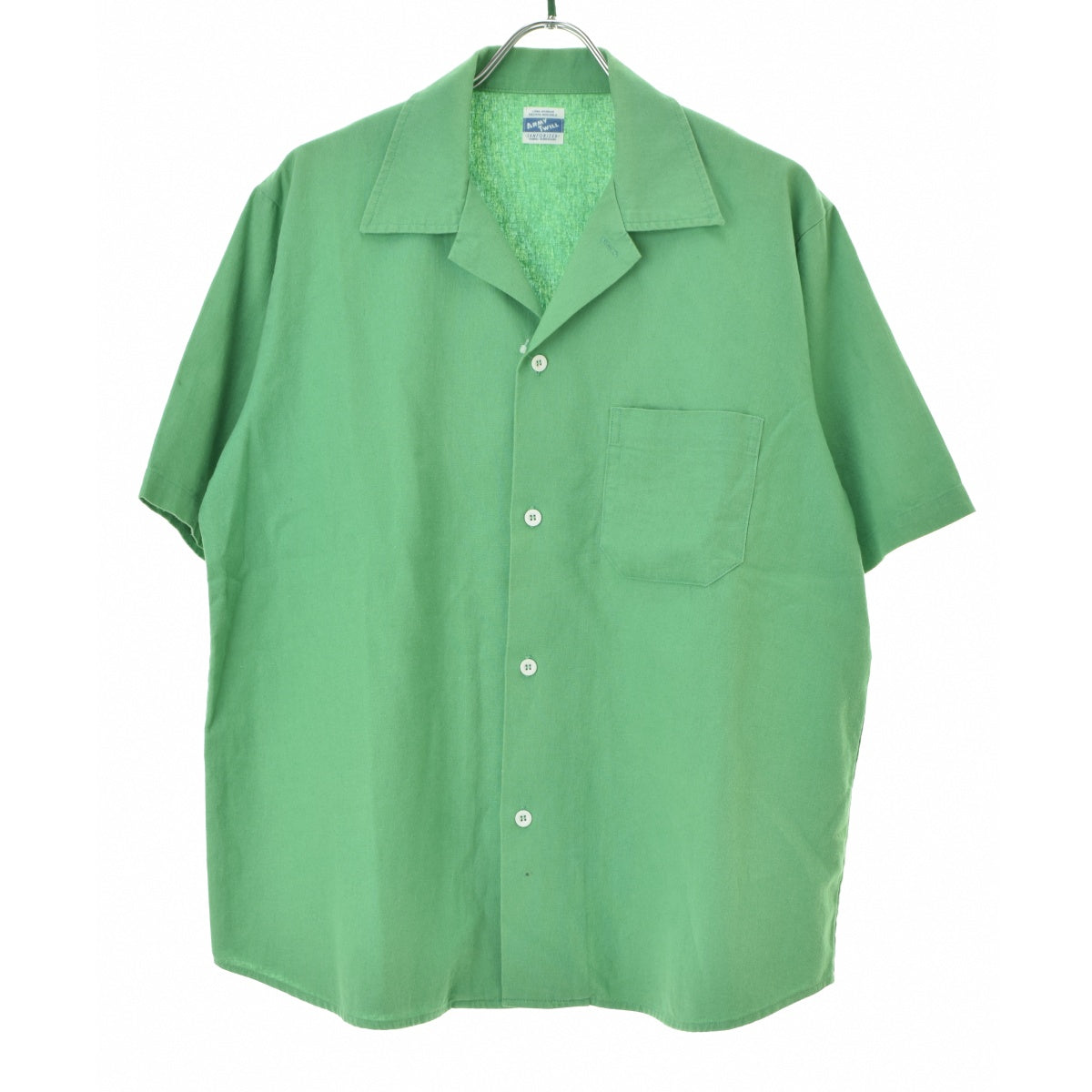 ARMY TWILL AM-247006-BYL コットンリネン オープンカラー